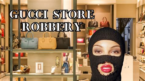 gucci store heist video.